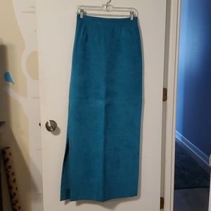 Vintage 1970's Suede Long Skirt